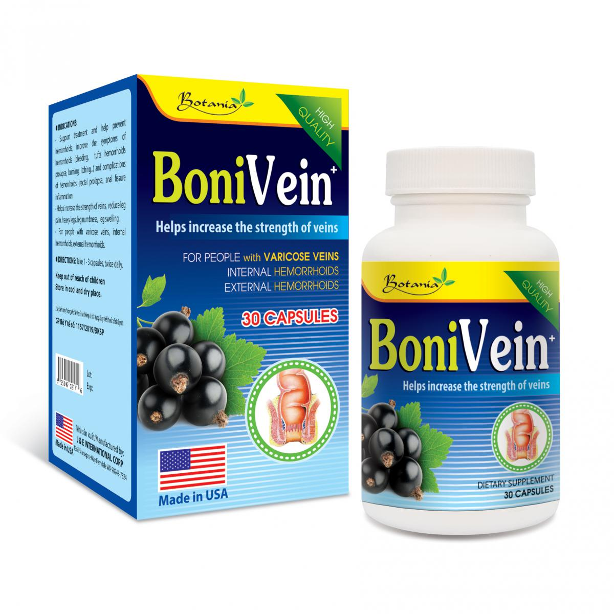 BoniVein trị suy giãn tĩnh mạch có tốt không? Thông tin chi tiết sản phẩm