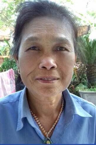 Bà Trần Thị Liên, 70 tuổi